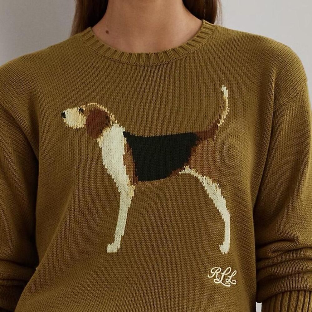 Lauren-ralph-lauren Women's Brown and Tan Jumper